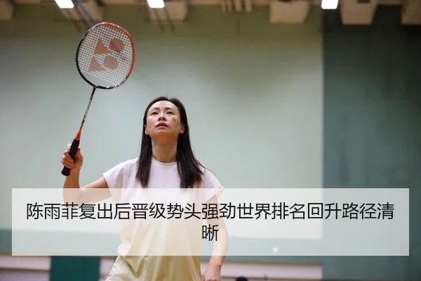 陈雨菲复出后晋级势头强劲世界排名回升路径清晰